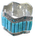Genuine Sterling Silver Turquoise Southwest Cuff Bracelet EX29371