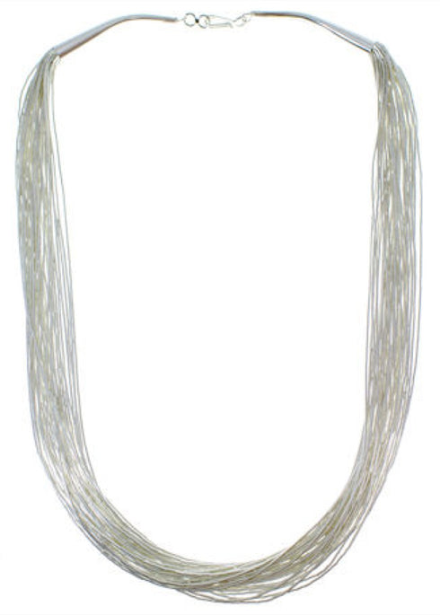 Liquid Sterling Silver 30 Strands 18" Necklace Jewelry LS3018
