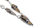 Silver Tiger Eye Multicolor Link Necklace Earrings Jewelry Set NS41225