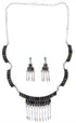 Silver Jewelry Turquoise Multicolor Link Necklace Set HS28567