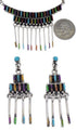 Silver Jewelry Turquoise Multicolor Link Necklace Set HS28567