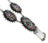 Turquoise Multicolor Sterling Silver Link Necklace Set NS28678