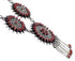 Sterling Silver Jewelry Red Oyster Shell Link Necklace Set NS34934