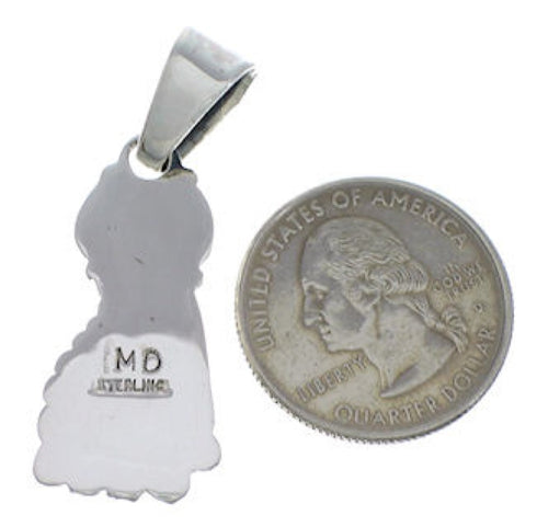 Southwest Jewelry Turquoise Flower And Silver Pendant PX29717