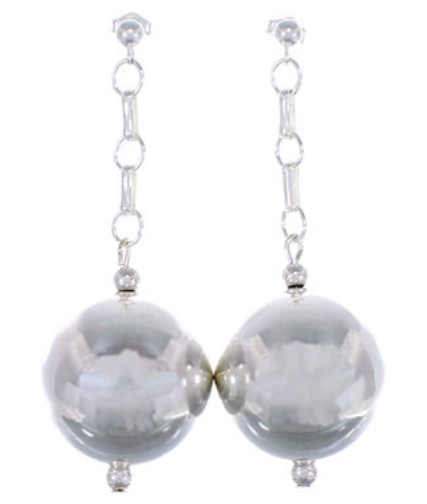 Genuine Sterling Silver Southwestern Post Dangle Earrings PX31457