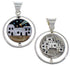 Reversible Native American Design Multistone Pendant Jewelry RS41525