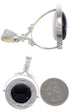 Mother of Pearl Jet Reversible Silver Slide Southwest Pendant IS59764