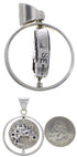 Multistone Native American Design Silver Reversible Pendant RS41509