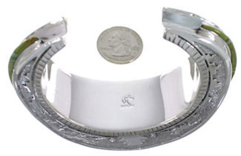 Southwest Horse Sterling Silver Turquoise Cuff Bracelet CX49919