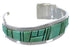 Sterling Silver Turquoise Inlay Southwestern Cuff Bracelet CX49923