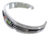 Southwest Sterling Silver Multicolor Cuff Bracelet TX40454