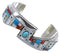 Multicolor Sterling Silver Cuff Bracelet TX40565