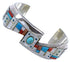 Multicolor Sterling Silver Cuff Bracelet TX40565