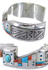 Multicolor Sterling Silver Cuff Bracelet TX40565