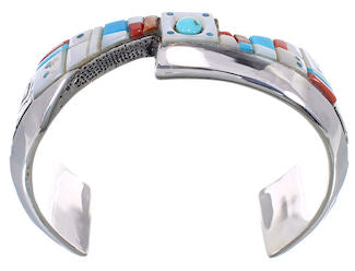 Multicolor Sterling Silver Cuff Bracelet TX40565