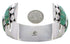 Sterling Silver Turquoise Inlay Well-Built Cuff Bracelet TX40593