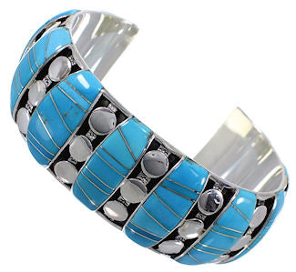 Sterling Silver Turquoise Sturdy Bracelet TX40601