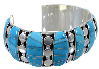 Sterling Silver Turquoise Sturdy Bracelet TX40601