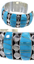 Sterling Silver Turquoise Sturdy Bracelet TX40601
