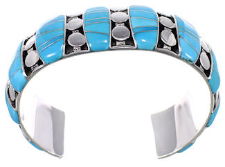 Sterling Silver Turquoise Sturdy Bracelet TX40601