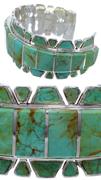 Southwest Silver Turquoise Jewelry Cuff Bracelet TX40644