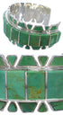Southwest Sterling Silver Turquoise Jewelry Cuff Bracelet TX40647