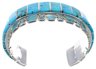 Southwest Jewelry Sterling Silver Turquoise Bracelet TX40654