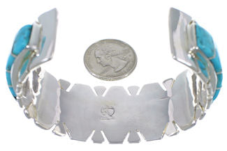 Southwest Jewelry Sterling Silver Turquoise Bracelet TX40654