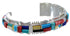 Southwest Sterling Silver Multicolor Bracelet TX40658