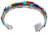 Southwest Sterling Silver Multicolor Bracelet TX40658