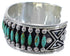 Silver Turquoise Needlepoint Southwest Cuff Bracelet Jewelry CX47691
