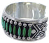 Silver Turquoise Needlepoint Southwest Cuff Bracelet Jewelry CX47692