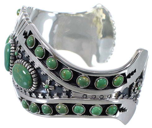 Sterling Silver Turquoise Southwest Cuff Bracelet CX47747