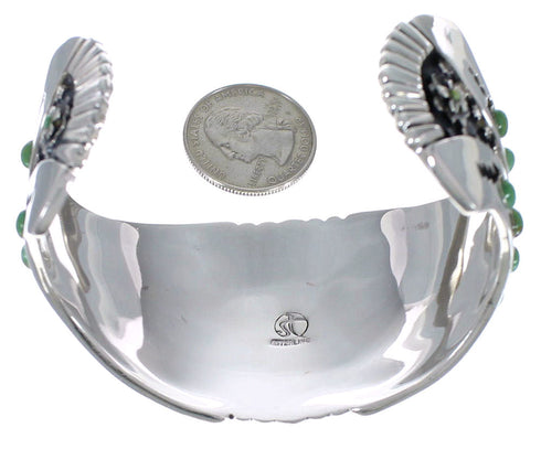 Sterling Silver Turquoise Southwest Cuff Bracelet CX47747