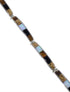 Tiger Eye Opal Multicolor Whiterock Link Bracelet Jewelry HS17535