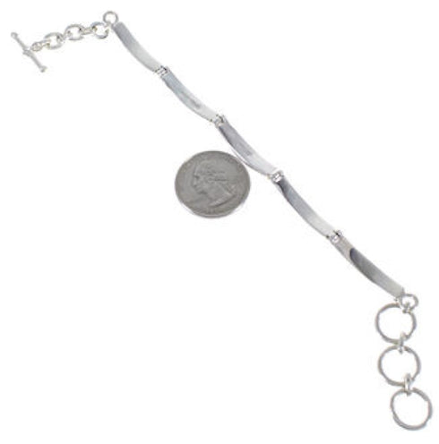 Tiger Eye Opal Multicolor Whiterock Link Bracelet Jewelry HS17535