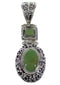 Southwestern Jewelry Turquoise Silver Pendant AX49365