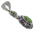 Southwestern Jewelry Turquoise Silver Pendant AX49365