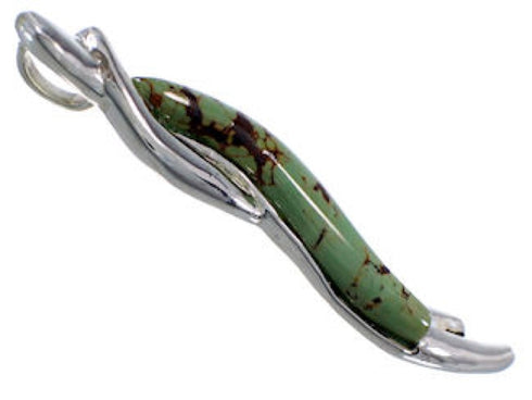 Sterling Silver Turquoise Inlay Jewelry Pendant AX49397