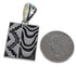 Turquoise Authentic Sterling Silver Reversible Pendant AX49427
