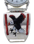 Sterling Silver Multicolor Eagle Watch YX77774