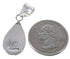 Mother Of Pearl and Black Jade Authentic Silver Pendant NS42633