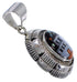 Multicolor Sterling Silver Native American Design Pendant DS45934