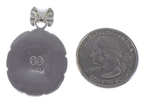 Multicolor Sterling Silver Native American Design Pendant DS45938