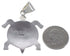 Native American Design Silver Multicolor Turtle Pendant HS40855
