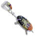 Silver Multicolor Native American Design Turtle Pendant HS40895