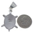 Silver Multicolor Native American Design Turtle Pendant HS40895
