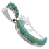 Turquoise Whiterock Sterling Silver Kokopelli Pendant RS36154