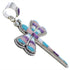 Sterling Silver Dragonfly Turquoise Multicolor Inlay Pendant DS37256