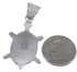 Tiger Eye Multicolor Turtle Genuine Sterling Silver Pendant AS35213